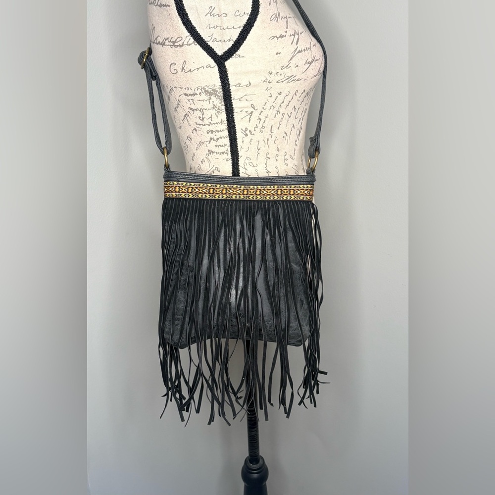 Bohemian Fringe Vegan Leather Crossbody